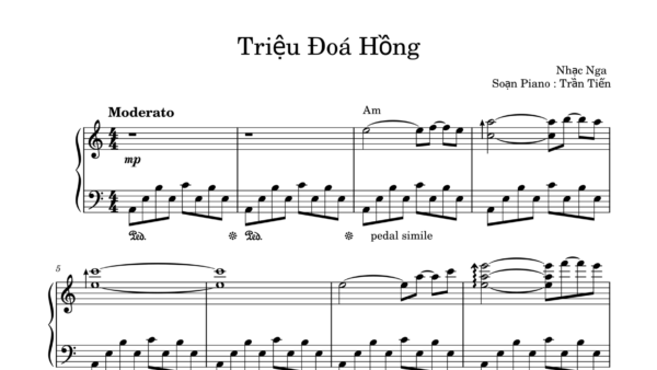 Triệu Đóa Hồng Sheet Piano